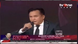 ILC 1 MEI 2018 Buruh Lokal Vs TKA - PROF YUSRIL BERI TANGGAPAN UJI PERATURAN PRESIDEN