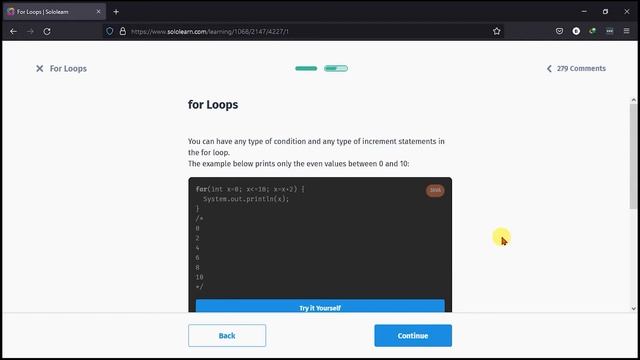 Sololearn Java WalkThrough Loops ?♂️ M2 смотреть онлайн