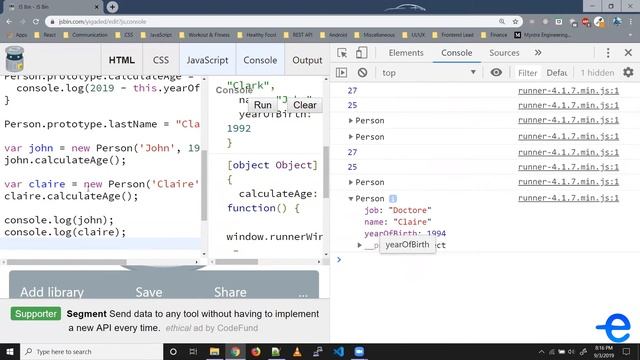 JavaScript - Prototype Implementation
