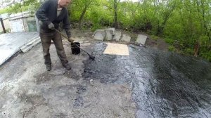Самый дешёвый ремонт крыши. Гараж