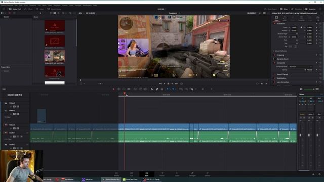 РАЗБОР РАБОЧЕГО ПРОЕКТА В DAVINCI RESOLVE 18.5 | БЫСТРЫЙ МОНТАЖ в Давинчи резолв