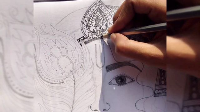 ||How to Draw Hidden krishna sketch✏️||#youtubevideo #krishna #drawing||Pencil drawing for beginner