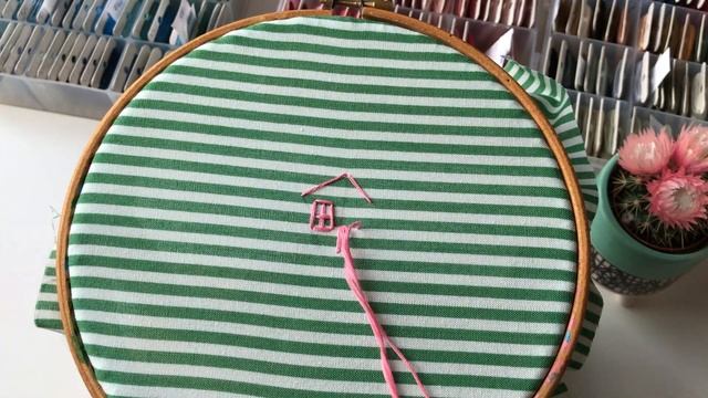 Straight stitch tutorial -  hand embroidery. Examples of use