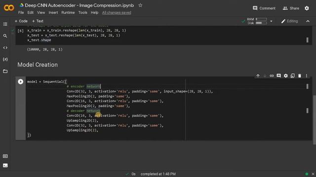 Deep CNN Autoencoder - Image Compression | Deep Learning | Python
