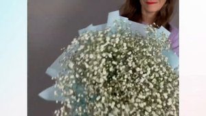 Букет из 25 белых гипсофил