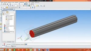 моделирование шлицевого вала по чертежу