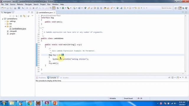 Lambda expression example without parameter | Lambda expression in Java | Java Lambda expressions