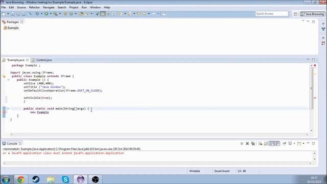 Java Tutorial - How To Make A Java Window смотреть онлайн