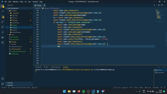 Adding Sticker To Own Sticker Pack #3 | Kang Plugin | Telethon UserBot | Part 12 смотреть онлайн