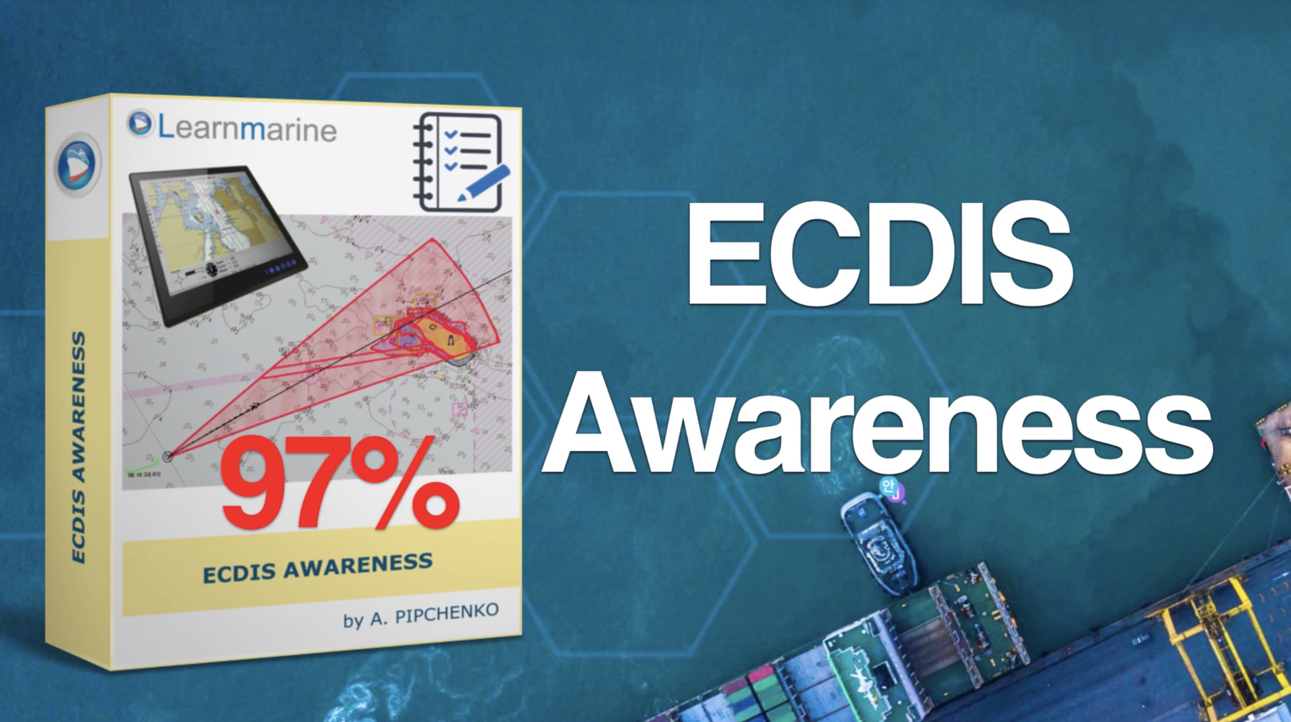 97% - Learnmarine ECDIS Awareness, прохожу тест