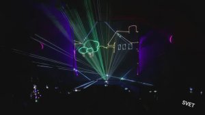 Лазерное шоу на День посёлка