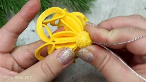 МК НОВОГОДНЕЕ УКРАШЕНИЕ из фоамирана СВОИМИ РУКАМИ?DIY Christmas Ornaments ?CRAFTS IDEAS 2023