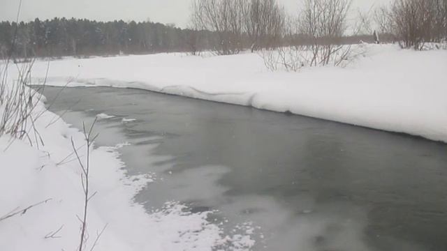 Зимняя река.winter river. (стихи /музыка/видео. авторские.)