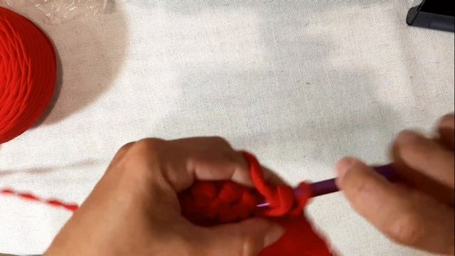 МК рюкзак из трикотажной пряжи крючком. Knit a backpack from knitted yarn