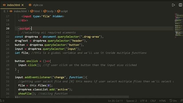 Drag & Drop  File Upload using HTML CSS ,JavaScript. How to create a Drag & Drop Borwser File Uploa