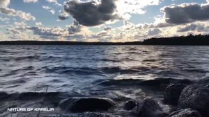 Northern Karelia. Lake waves / Северная карелия. Волны на озере