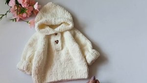 Мастер класс плюшевая кофта с капюшоном размер от 0 до 12 месяцев с ростком