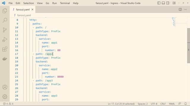 Deploy Fanout Ingress in Kubernetes (3 Apps Inside Cluster) | Kubernetes شرح смотреть онлайн