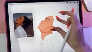 Как РИСОВАТЬ портрет в ВЕКТОРНОМ стиле| Рисование для НОВИЧКОВ| Procreate