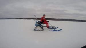 Мотоблок на гусеницах.Лыжный тандем.Новый гусеничный привод.