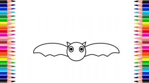 HOW TO DRAW A BAT^KAKO NACRTATI ŠIŠMIŠA