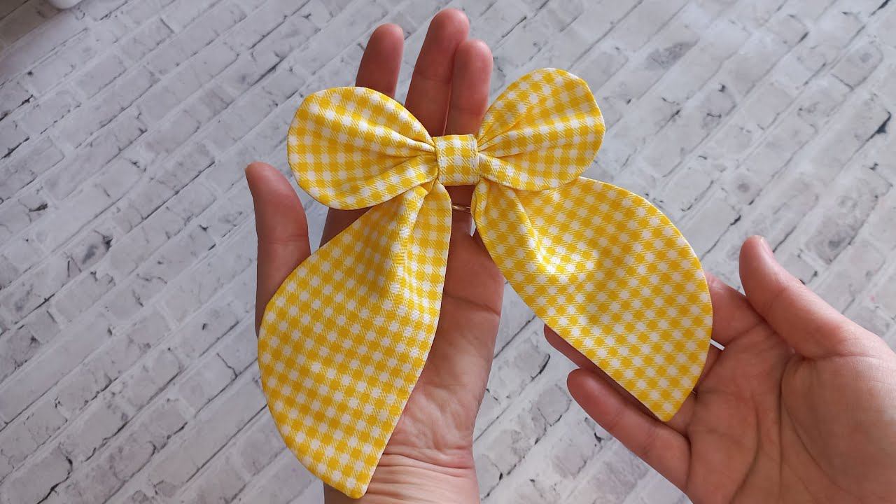 DIY/ШЬЮ БАНТ ДЛЯ РЕЗИНКИ #мастеркласс#ручнаяработа#шьюсама