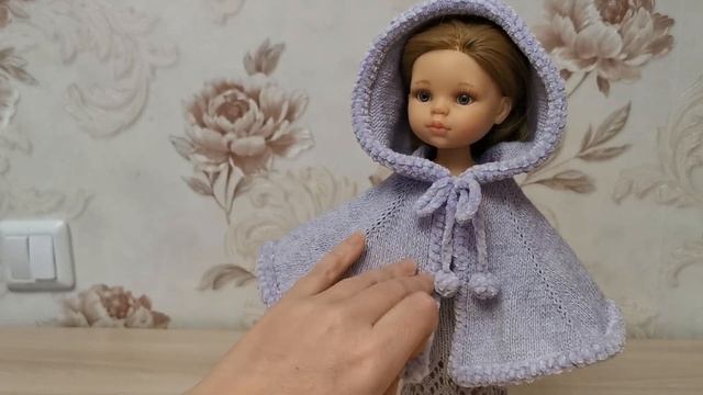 Обвязка накидки, помпон крючком и просто болтовня