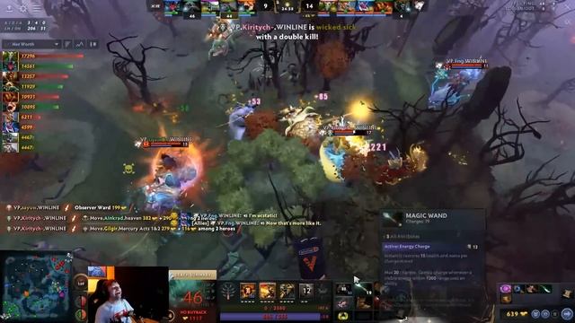 НС смотрит игру Virtus.Pro vs OneMove | DPC 2023: S2 | Восточная Европа
