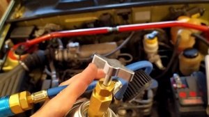 Daewoo Lanos заправка кондиционера своими руками