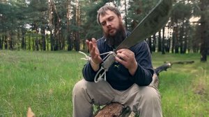 Самодельный тесак (мачете) из пилы.
