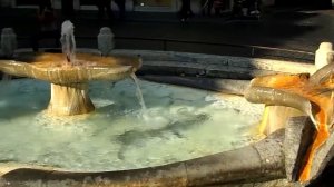 Рим.Фонтан Баркачча.Площадь Испании