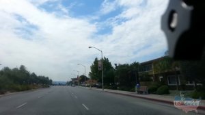 Города США: типичные американские провинции. Santa Clara из окна машины