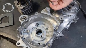 Расточка картера для цилиндра 54 мм TWH Racing Honda Dio 120cc