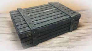 Декоративный ящик из обувной коробки