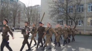 Строевая песня юнармейского отряда "Внуки Победы"