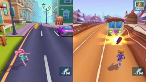 Subway Princess Runner Swimmer vs Lane