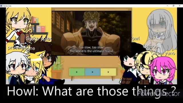 Anime Characters React To Jotaro Vs Dio