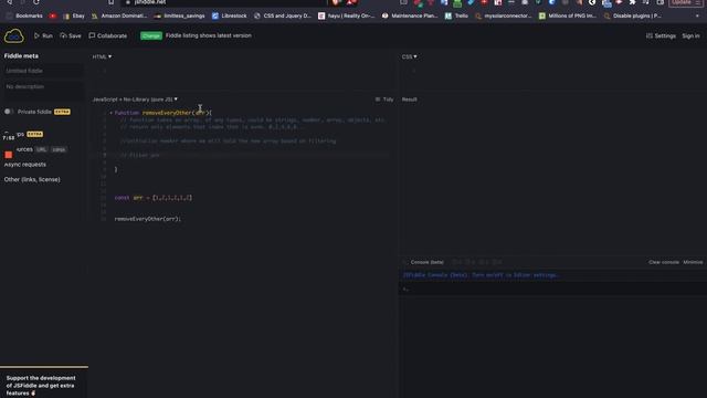 Removing Elements Javascript Codewars Tutorial