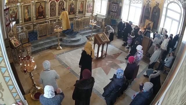06.02.2022 года. Божественная литургия. Прямая трансляция смотреть онлайн