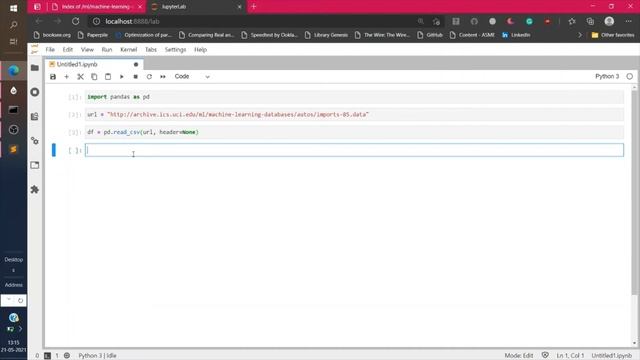 1.4) Importing and Exporting Data in JupyterLab смотреть онлайн