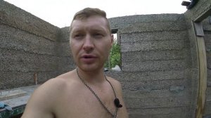 Установка мауэрлата. Строим баню дёшево из монолитного арболита.