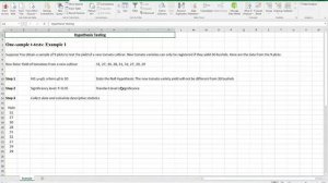 Descriptive Statistics Excel