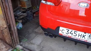 Звук выхлопа Cerato Koup.