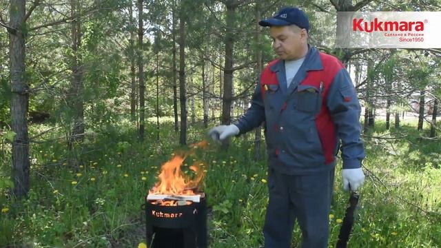 Новинка от Kukmara! Подставка для шампуров на учаг для казана 9л. (с шампурами 5шт.) смотреть онлайн