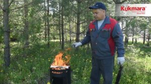 Новинка от Kukmara! Подставка для шампуров на учаг для казана 9л. (с шампурами 5шт.)