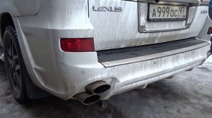 Красивый выхлоп на Lexus LX570/ Exhaust beautiful on the Lexus LX570