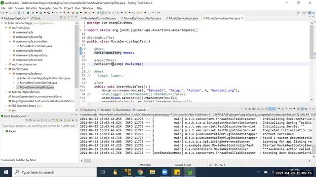 Spring boot  Junit  Mockito Framework