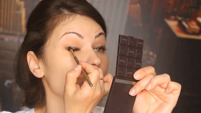 Бордово коричневый макияж на каждый день. Смена стрижки!!! смотреть онлайн