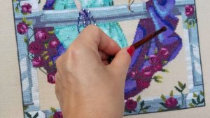 ~39. Вышивка Крестом. Wherefore art thou? Нора Корбет. Джульетта. Готовая работа.