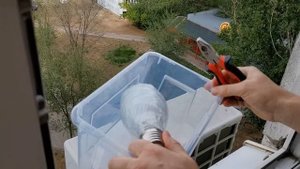 Снятие колбы с лампы ДРЛ